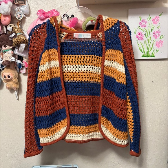 Free People Baracoa Fauxchet Sweater Set Sz Medium - Picture 2 of 12